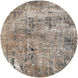 Hadim Black/Grey Rug in 8 Round