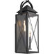Mystic 4 Light 29.5 inch Matte Black Outdoor Wall Lantern