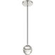 Hail LED 4.75 inch Polished Nickel Mini Pendant Ceiling Light