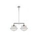 Franklin Restoration Large Oxford 2 Light 25 inch Polished Chrome Chandelier Ceiling Light, Franklin Restoration