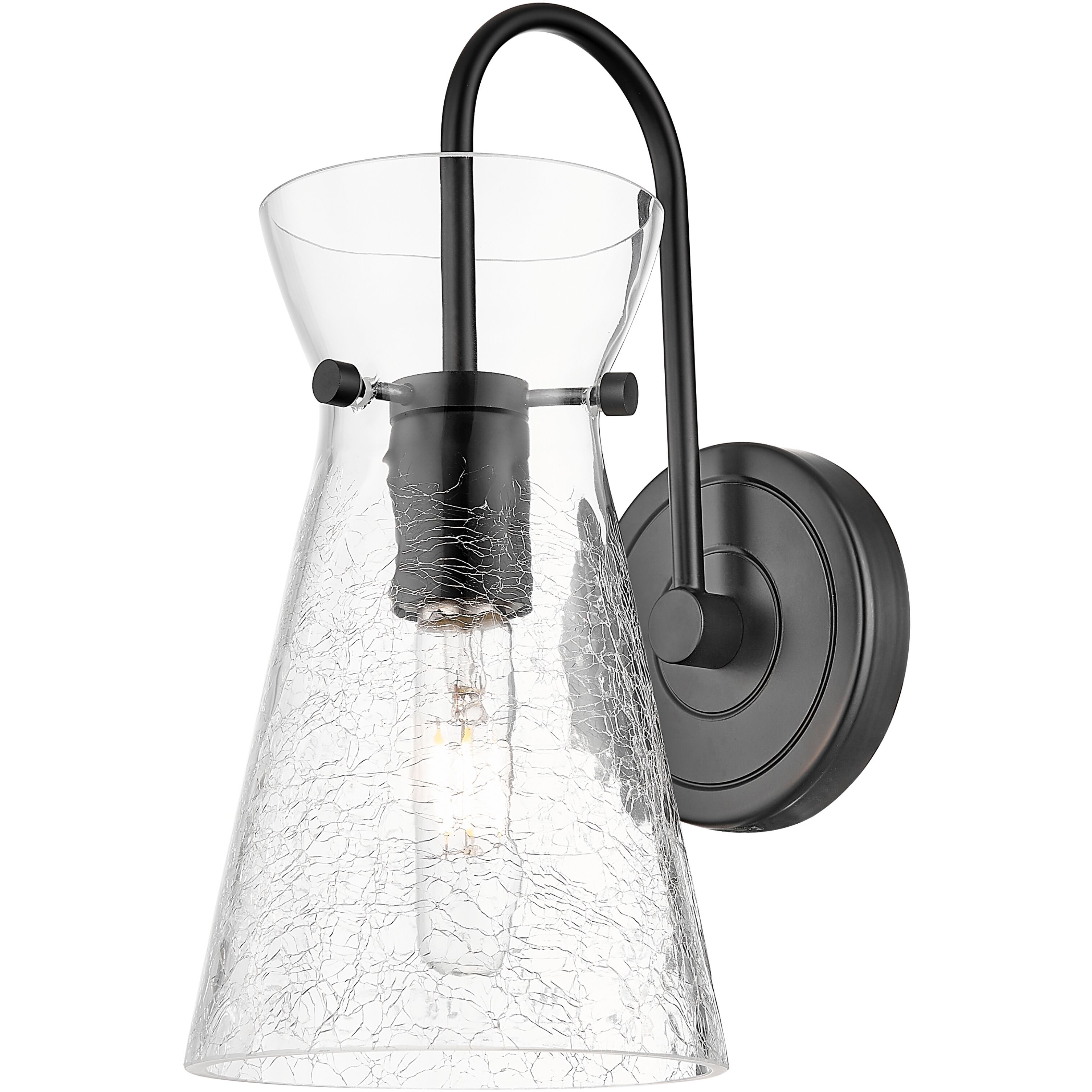 Nicole Sconce Wall Light in Matte Black