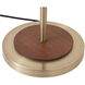 Encinitas 67 inch 9 watt Weathered Brass Floor Lamp Portable Light