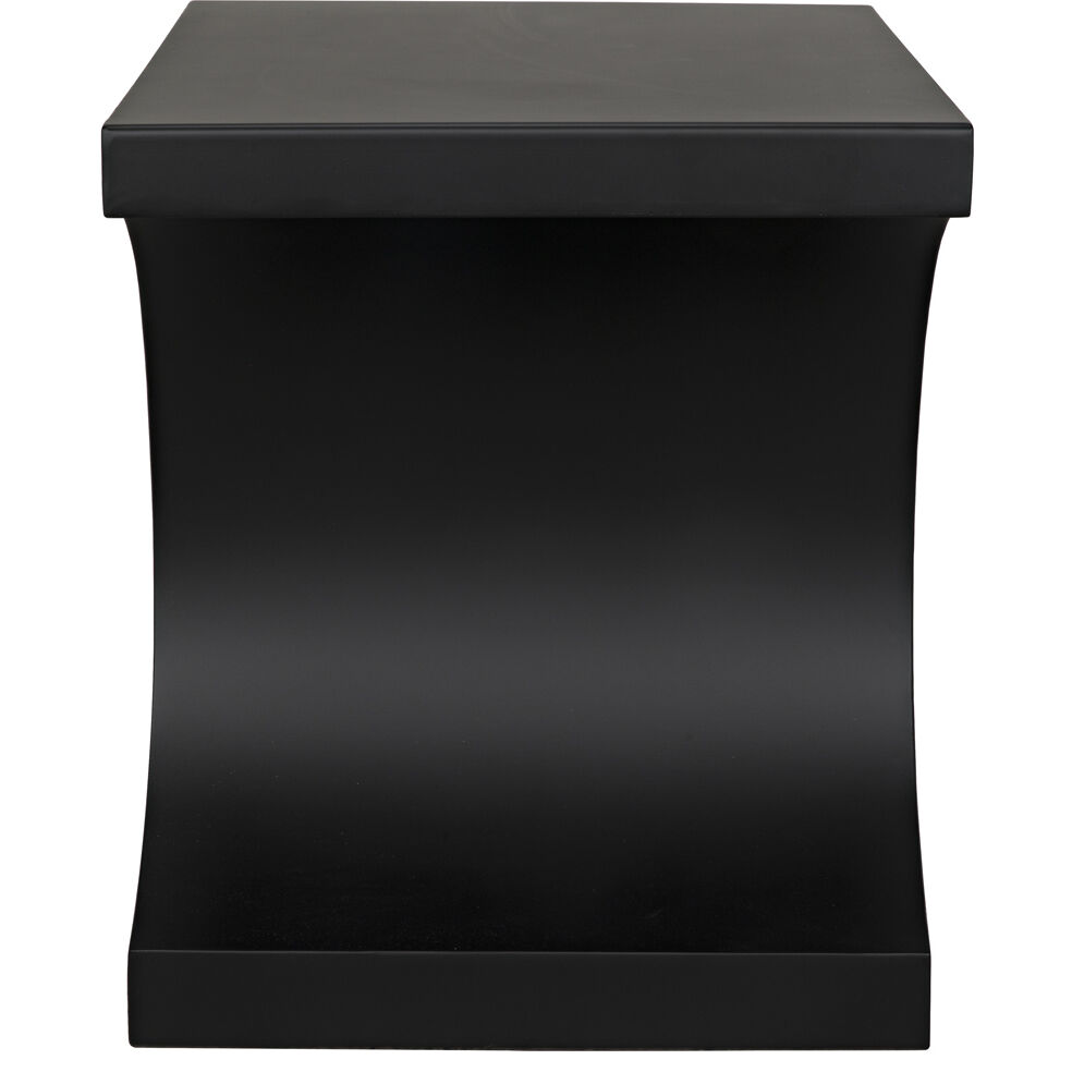Alec 24 X 23.5 inch Matte Black Side Table