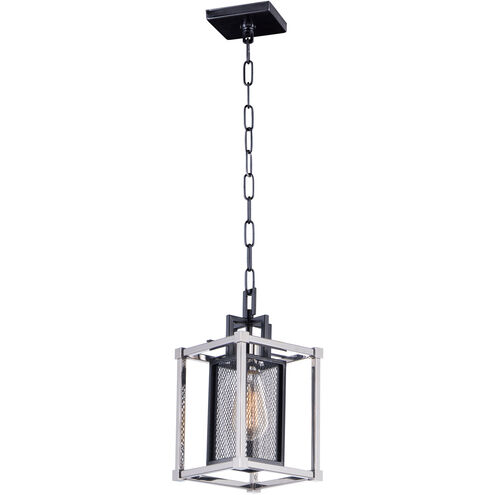 Refine 1 Light 7.25 inch Black/Polished Nickel Single Pendant Ceiling Light