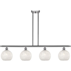 Ballston White Mouchette 4 Light 48.00 inch Island Light