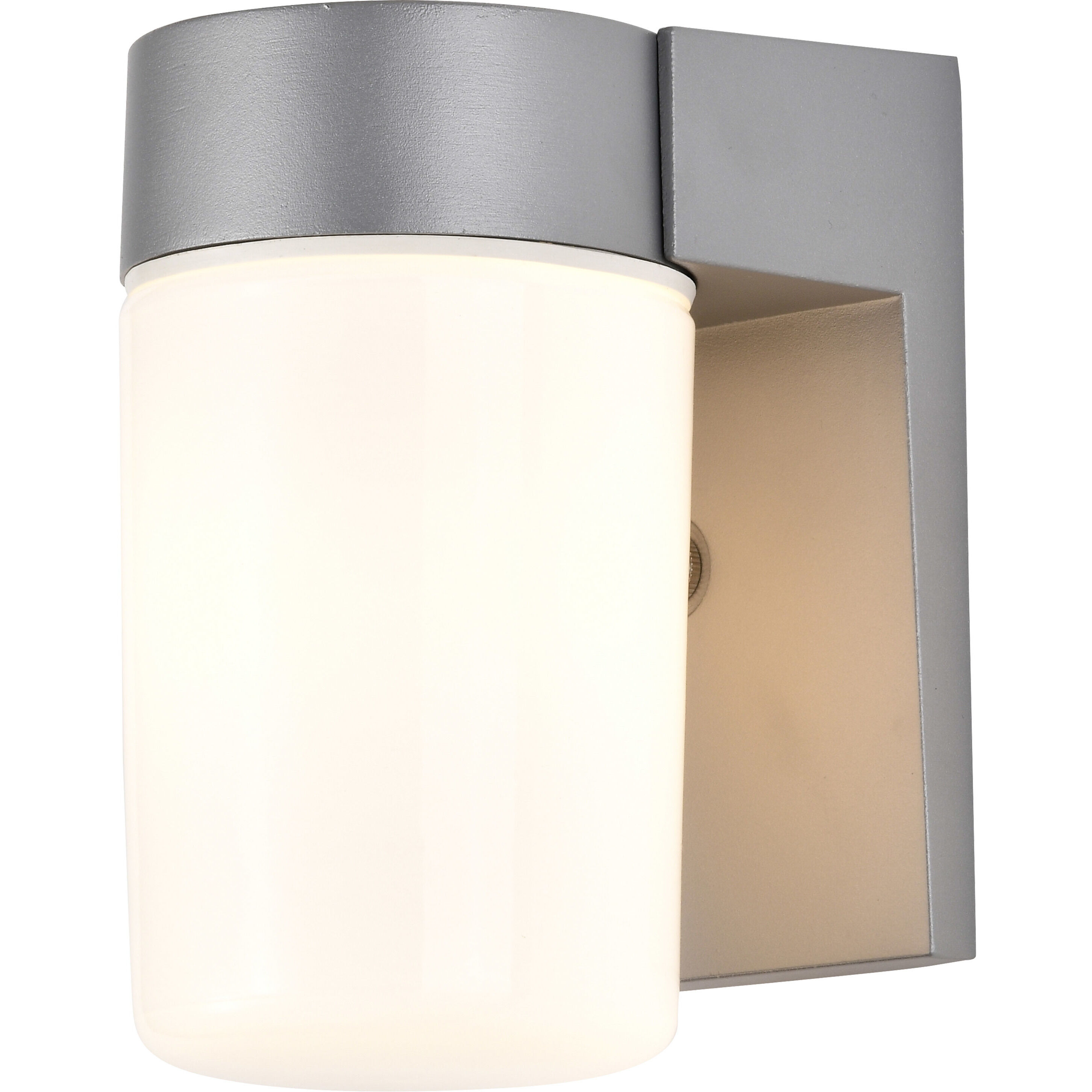 Brentwood 1 Light 8 inch Satin Aluminum Outdoor Wall Mount