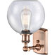 Ballston Athens LED 8 inch Antique Copper Sconce Wall Light in Seedy Glass, Ballston
