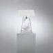 Forever Flora 31.6 inch 7 watt Polished Chrome Table Lamp Portable Light in Black Rope, Black Rope