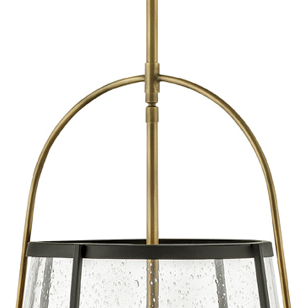 Tournon 3 Light 15 inch Heritage Brass with Black Indoor Pendant Ceiling Light