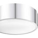 Harley 3 Light 16 inch Chrome Flush Mount Ceiling Light