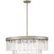 Ciara 27 inch 60.00 watt Peruvian Silver Chandelier Ceiling Light