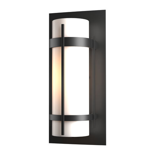 Banded 1 Light 15.8 inch Coastal Black Outdoor Sconce