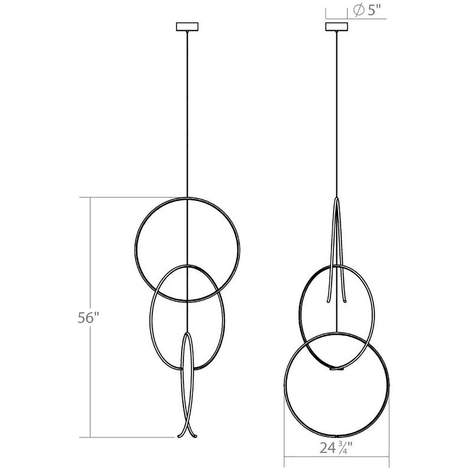 Torc LED 25 inch Satin White Pendant Ceiling Light