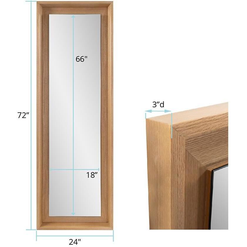 Danton 72 X 24 inch Brown Floating Dressing Mirror