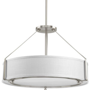 Ratio 4 Light 24 inch Brushed Nickel Pendant Ceiling Light, Design Series