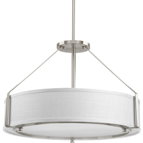Ratio 4 Light 24 inch Brushed Nickel Pendant Ceiling Light, Design Series