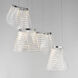 Tartan LED 23.5 inch Polished Chrome Multi-Light Pendant Ceiling Light