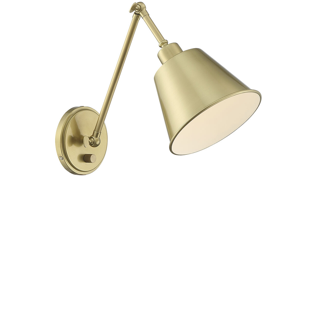 Mitchell 16 inch 60.00 watt Aged Brass Task Sconce Wall Light