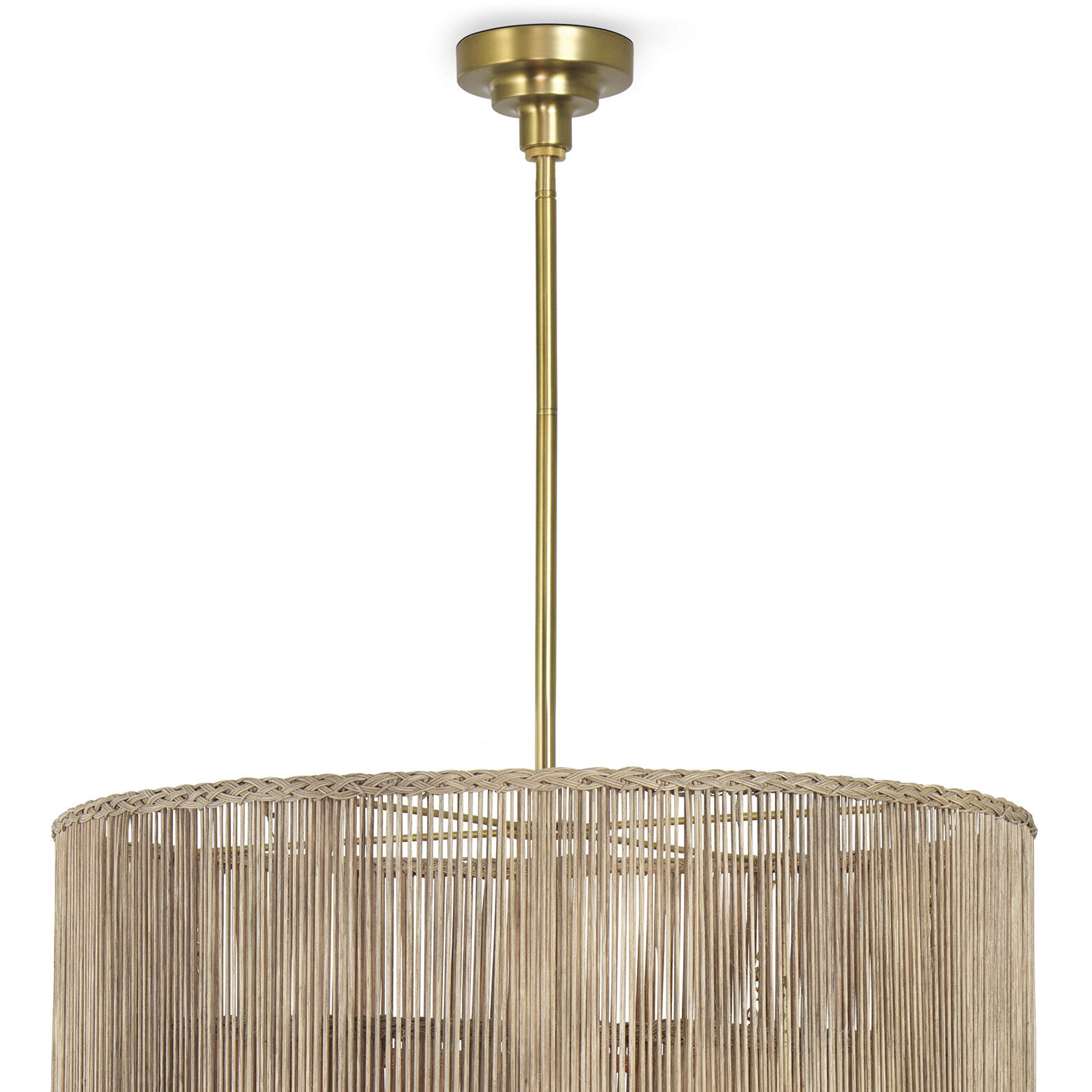 Nimes 11 Light 28 inch Natural Chandelier Ceiling Light, Drum Pendant