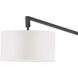Stretch 75 inch 60 watt Matte Black Arc Floor Lamp Portable Light