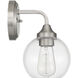 Glenda 1 Light 6 inch Brushed Polished Nickel Wall Sconce Wall Light