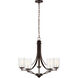 Elmwood Park 5 Light 26 inch Bronze Chandelier Ceiling Light