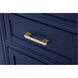 Americana 60 X 22 X 35 inch Blue Vanity Sink Set