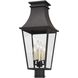 Gloucester 4 Light 26 inch Sand Coal Outdoor Post Mount, The Great Outdoors