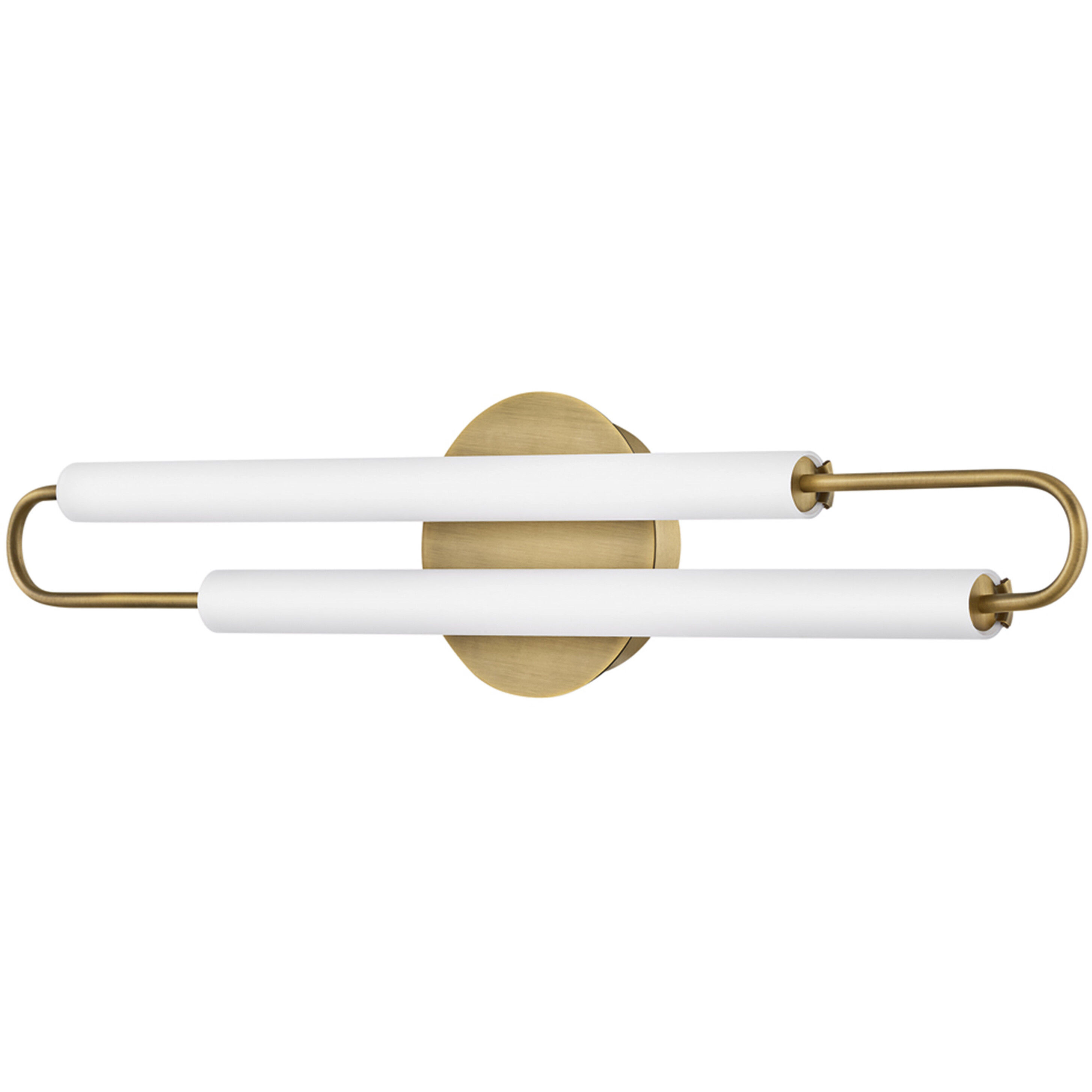 Eos LED 25 inch Lacquered Brass Bath Light Wall Light