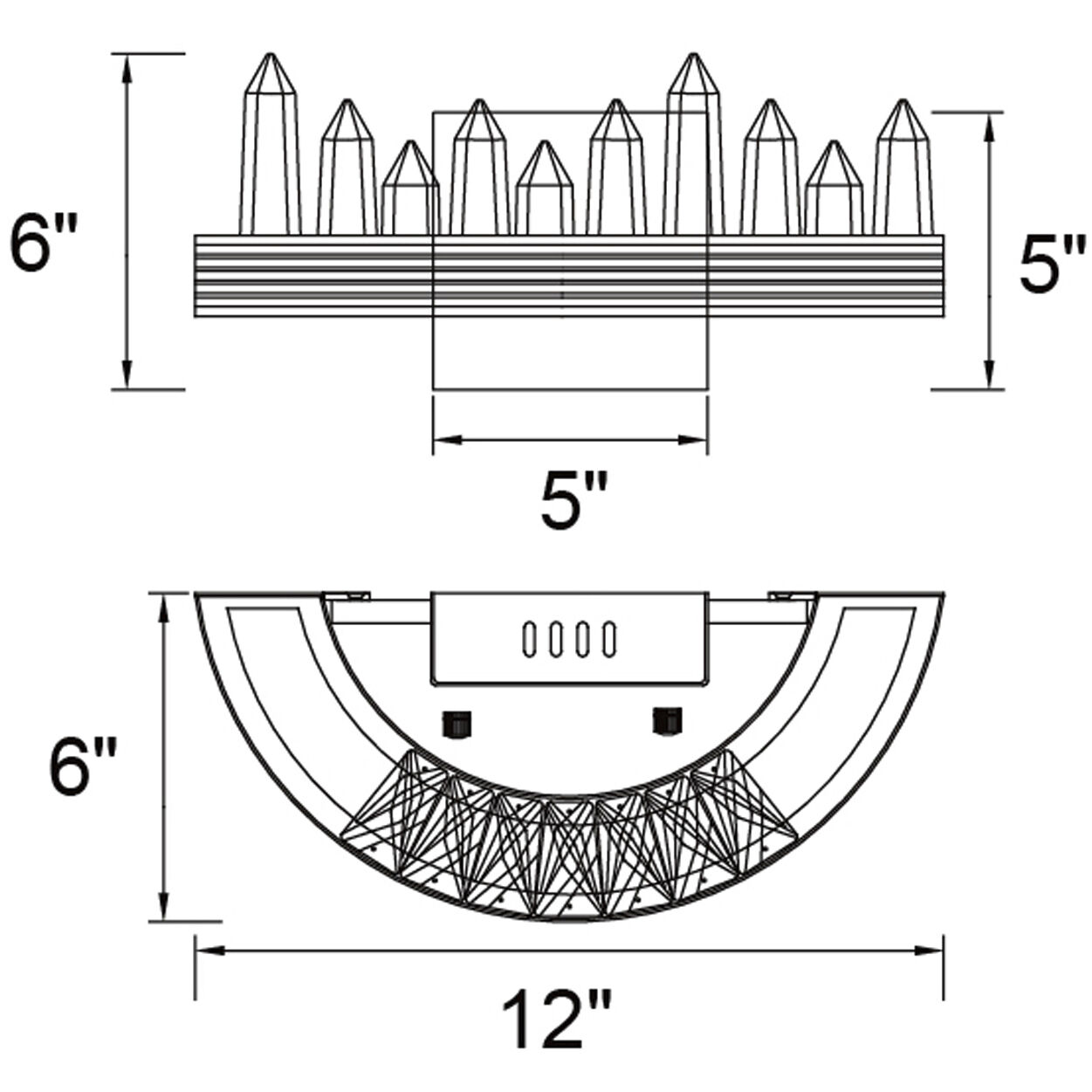 Agassiz LED 12 inch Polished Nickel Wall Sconce Wall Light