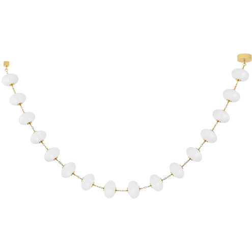 Nephele LED 177.5 inch Vintage Polished Brass Chandelier Ceiling Light