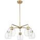 Dawes 5 Light 27 inch Brass Chandelier Ceiling Light
