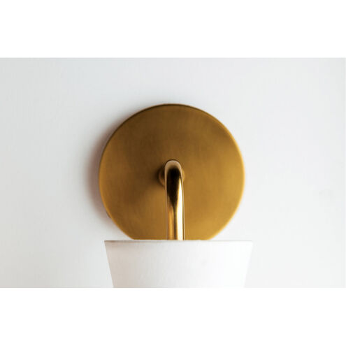 Julia 1 Light 8 inch Aged Brass / Black Wall Sconce Wall Light in Aged Brass and Black