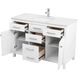 Lewis 48 X 22 X 34 inch White Vanity Sink Set