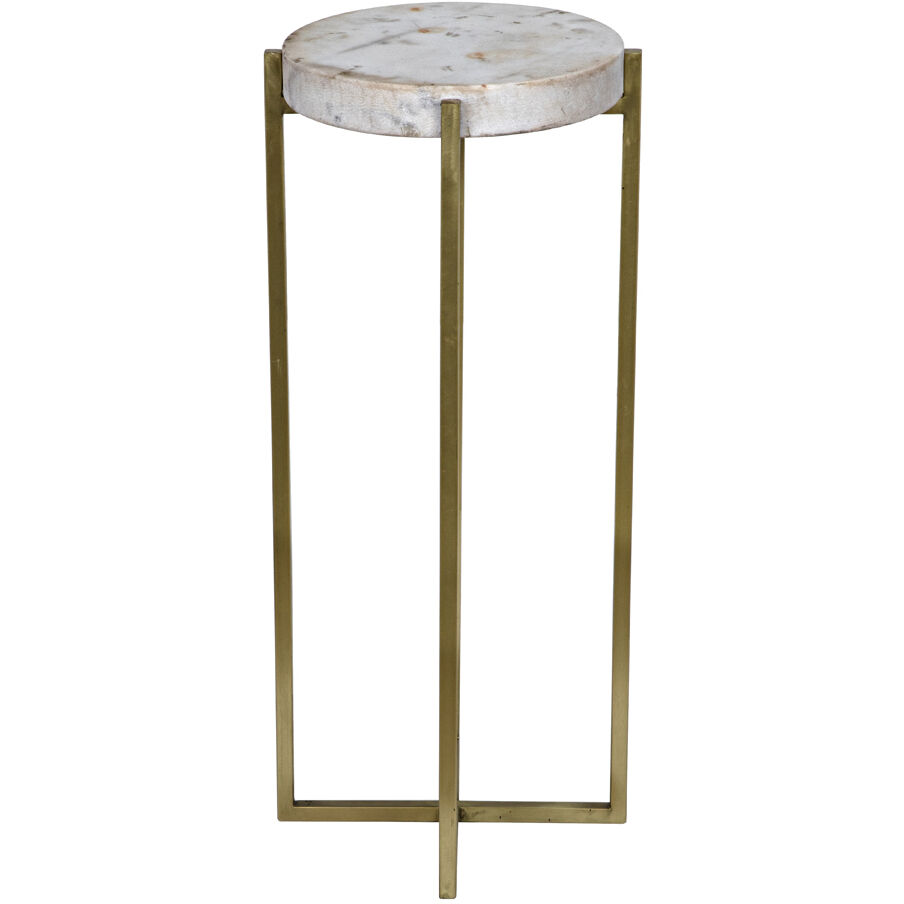 Soho 26.5 X 11 inch Antique Brass Side Table