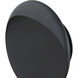 Sol LED Matte Black Outdoor Wall Light