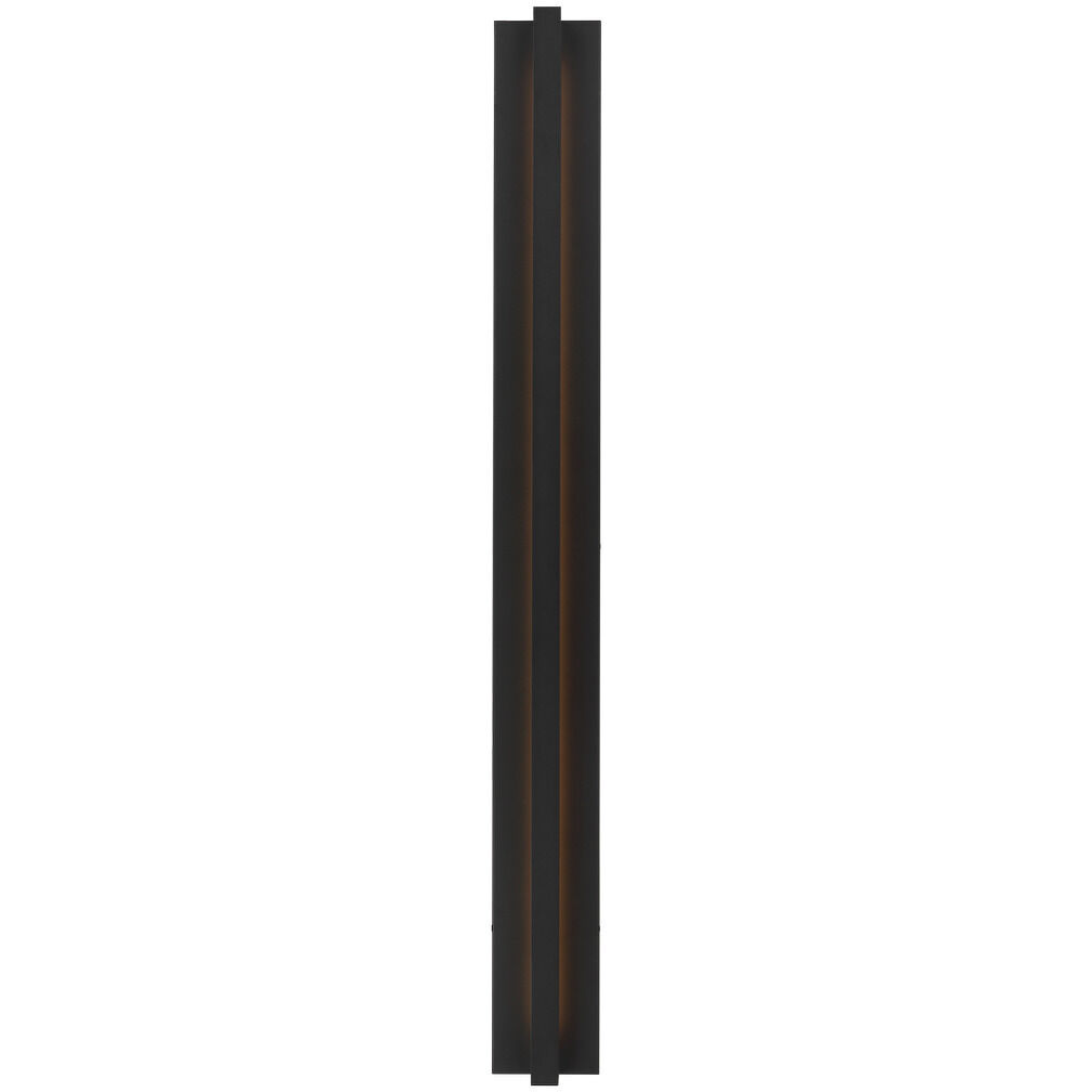 Mick De Giulio Stagger 1 Light 49 inch Outdoor Black Outdoor Wall Sconce in 120V, Backplate