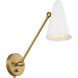 Sylvia 1 Light 5.5 inch Natural Brass Wall Sconce Wall Light