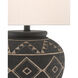Tattoo 28 inch 150 watt Brewed Latte/Molé Black Table Lamp Portable Light