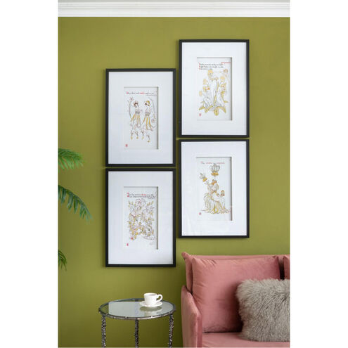 Smithsonian Black/White/Yellow Wall Art, Assorted Florals & Goddesses