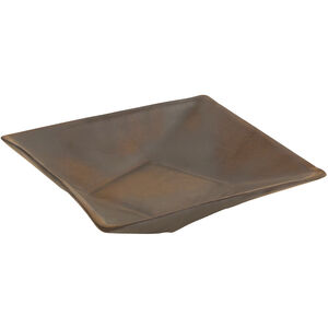 Square 8 X 8 inch Brown Platter