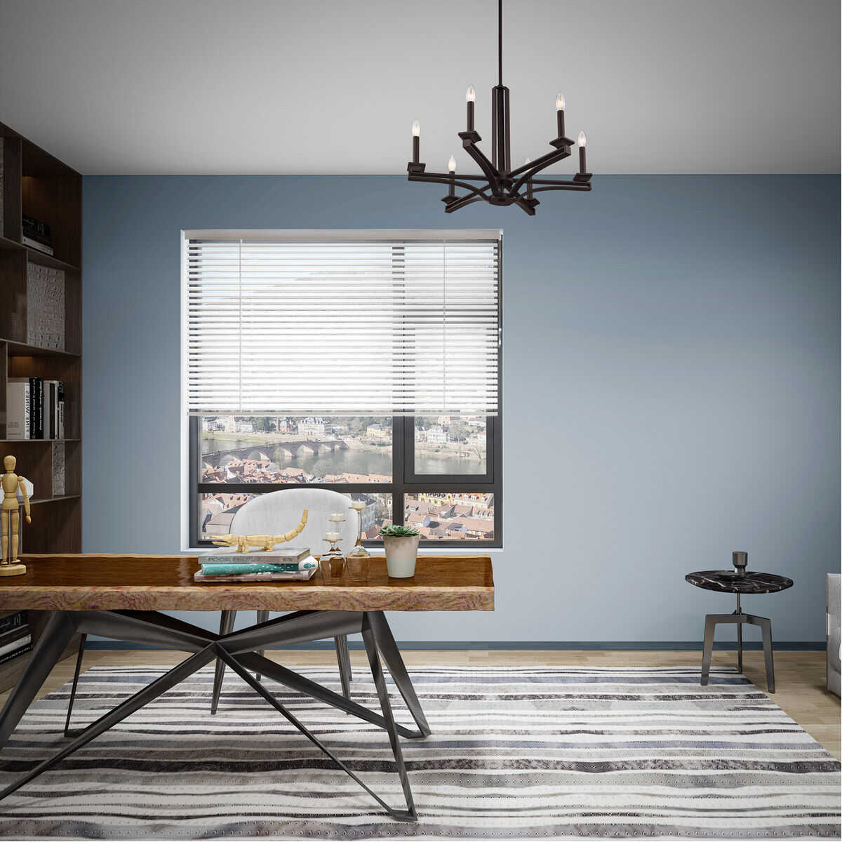 Trumbull 6 Light 26 inch Bronze Chandelier Ceiling Light