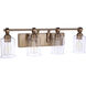 Romero 4 Light 30 inch Satin Brass Vanity Light Wall Light