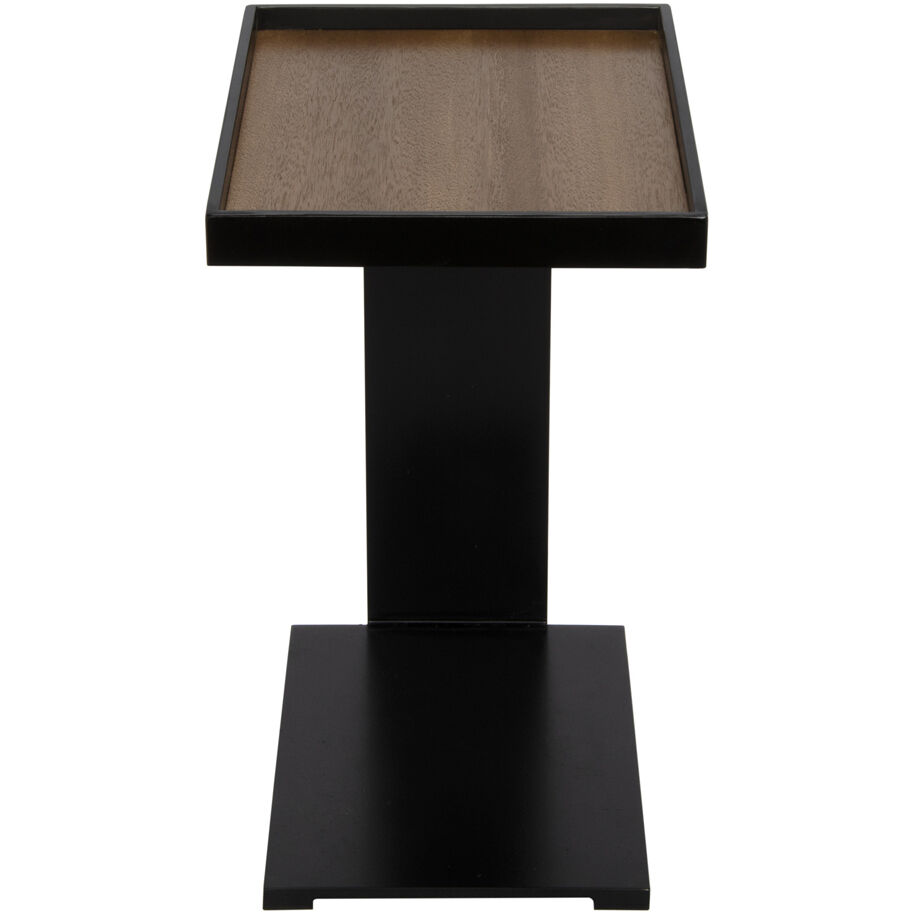 Ledge 25 X 18 inch Matte Black Side Table
