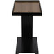 Ledge 25 X 18 inch Matte Black Side Table