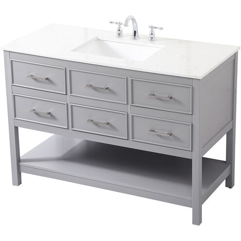 Sinclaire 48 X 22 X 34 inch Gray Vanity Sink Set