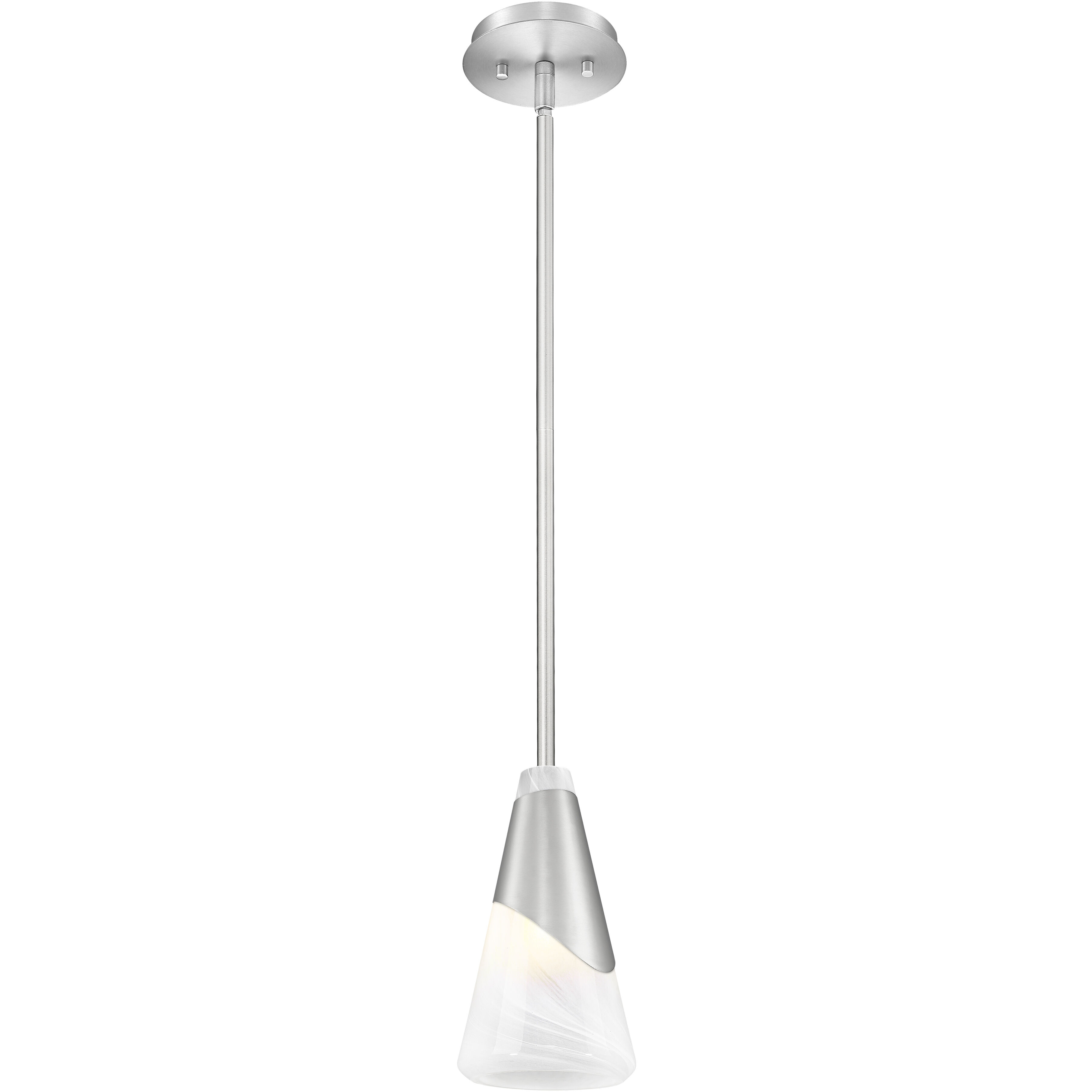 Aimie 1 Light 6 inch Brushed Nickel Pendant Ceiling Light