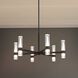 Ristretto LED 30 inch Matte Black Chandelier Ceiling Light