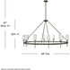 Ana 12 Light 58 inch Black Oxide Chandelier Ceiling Light