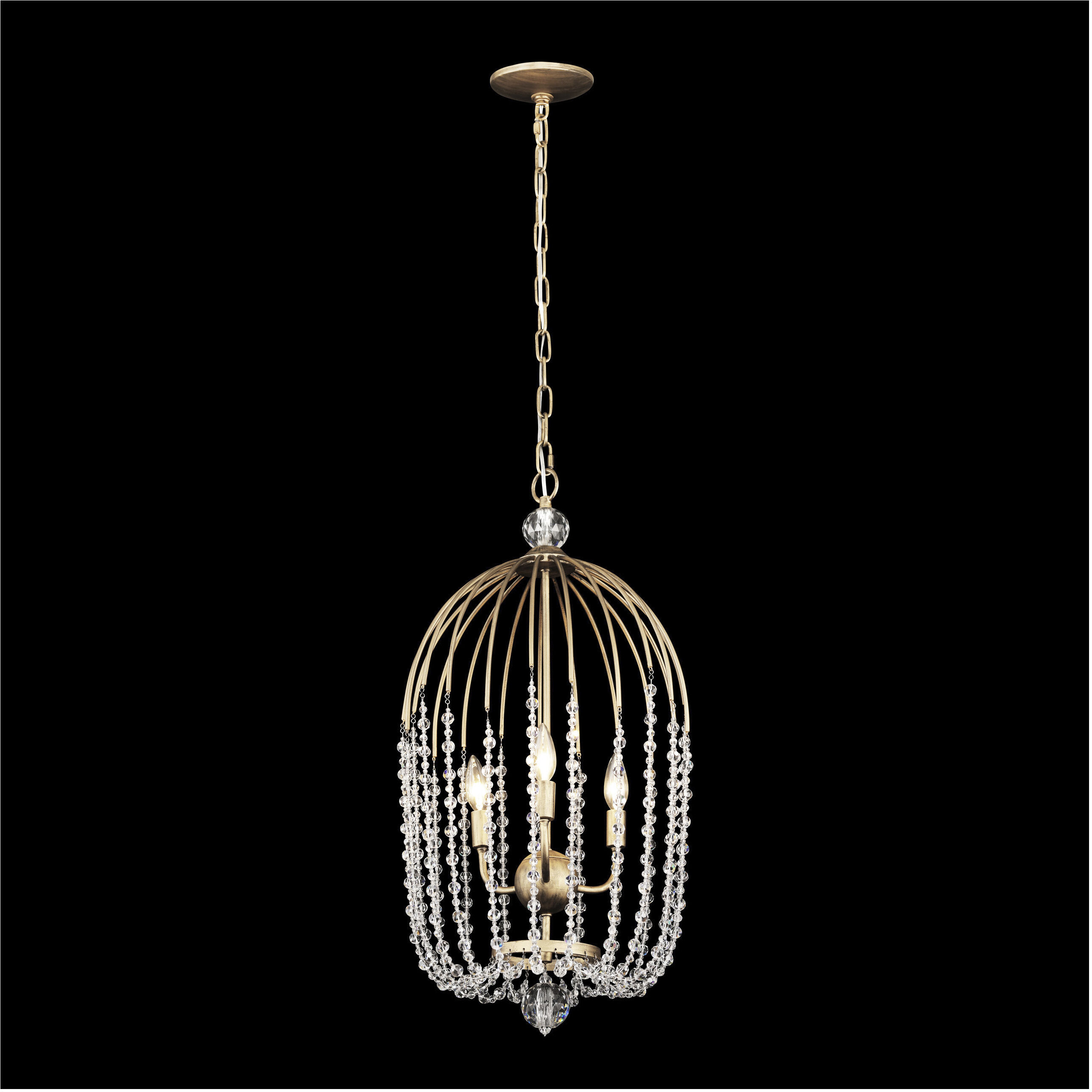 Voliere 3 Light 14.5 inch Havana Gold Pendant Ceiling Light